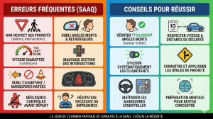 Conseils de conduite et erreurs fréquentes au SAAQ